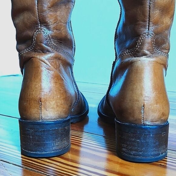 Vera Pelle Tall Leather Boots Made in Romania - Picture 5 of 12